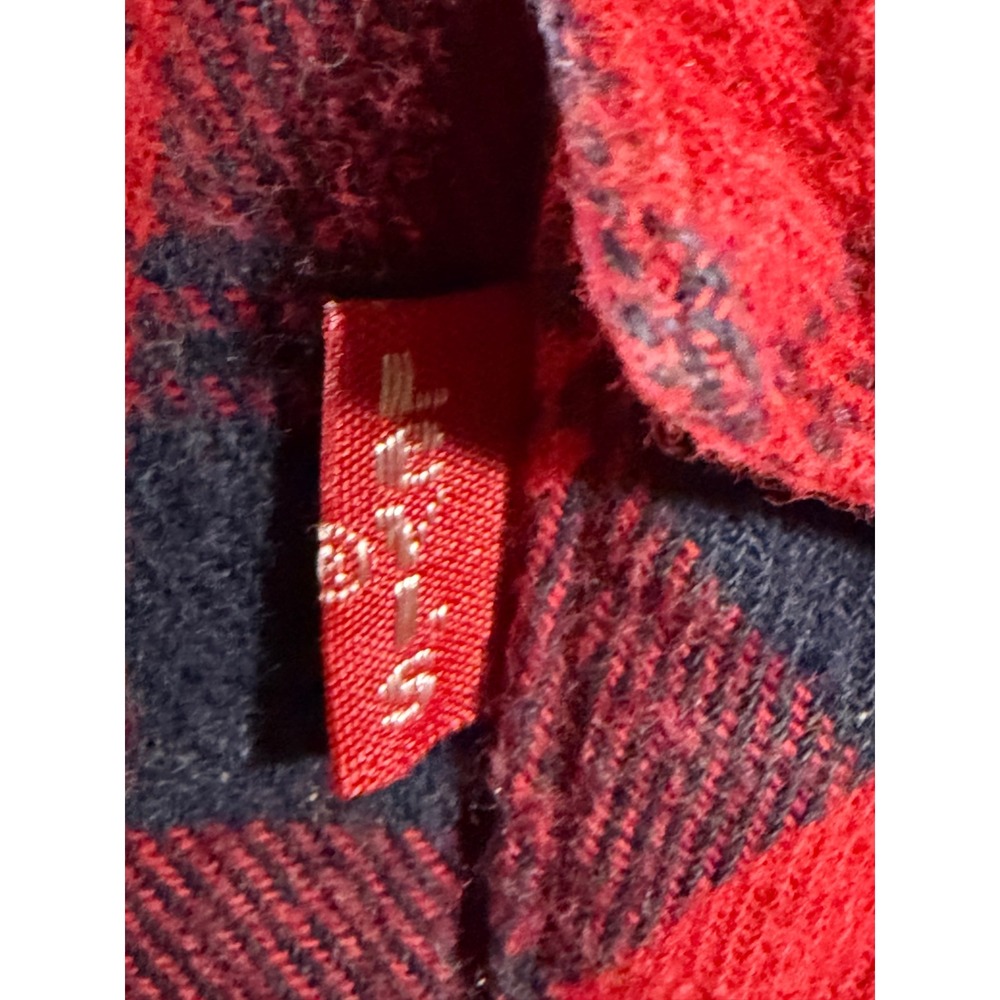 Levi's Western Flannel Shirt Mens XXL Red Black Buffalo‎ Plaid Excellent Snaps - Picture 5 of 12